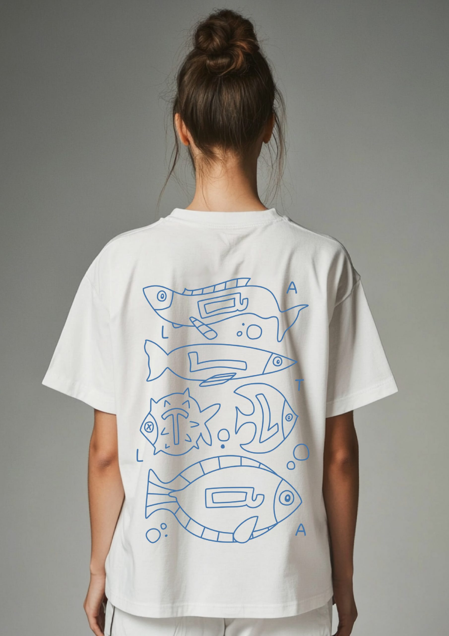 T-shirt poisson pour femme - Image 4