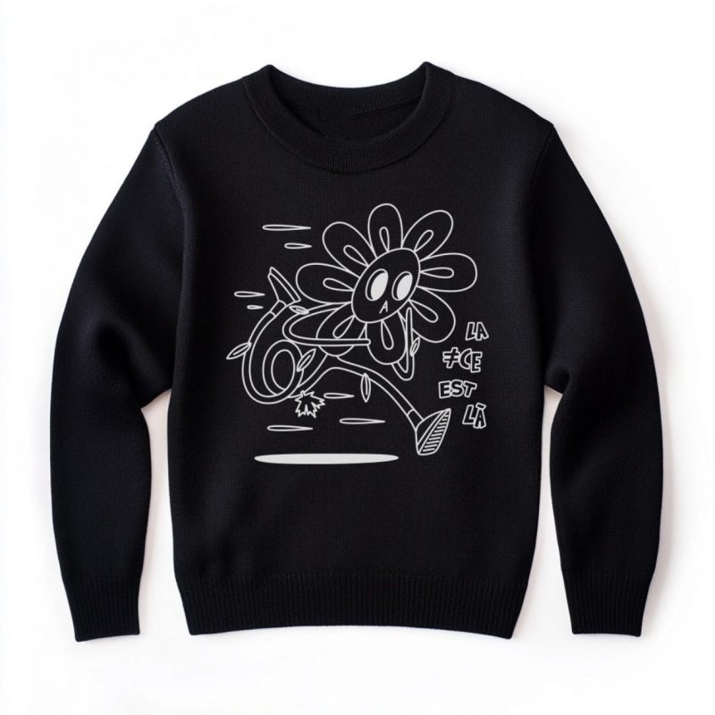 Pull mascotte fleurs pour enfant - Image 2
