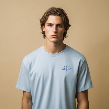 T-shirt mascotte fleurs pour homme