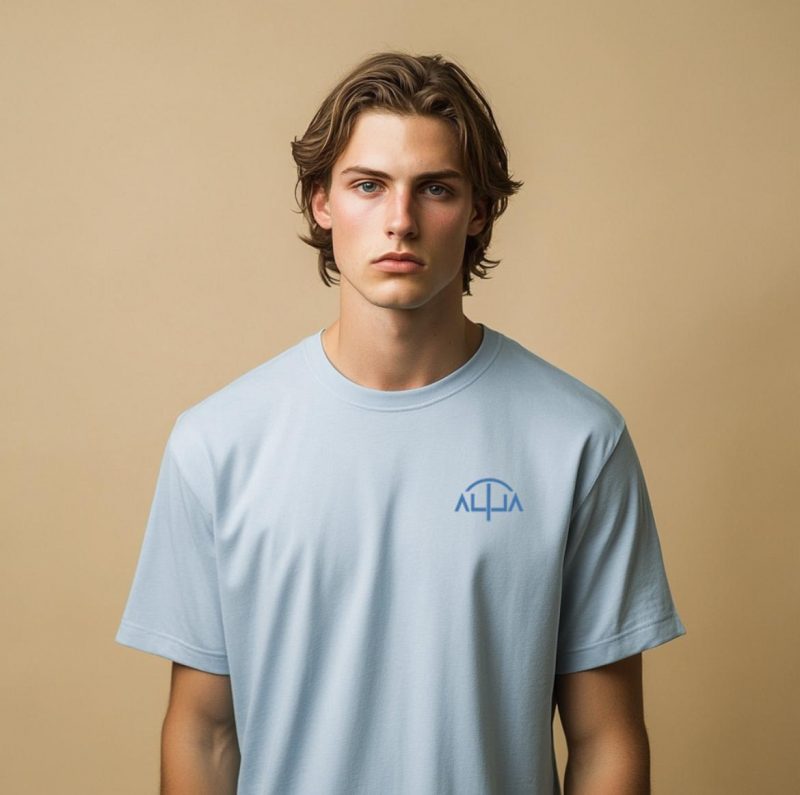 T-shirt mascotte fleurs pour homme