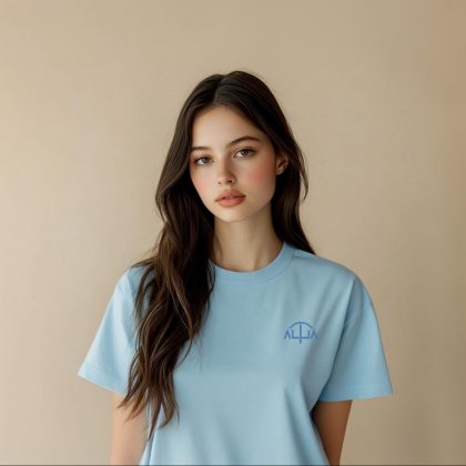 T-shirt mascotte fleurs pour femme